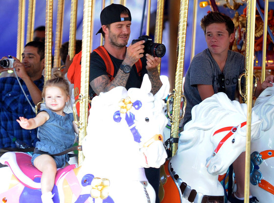 David Beckham, Harper, Brooklyn David Beckham, Harper, Brooklyn